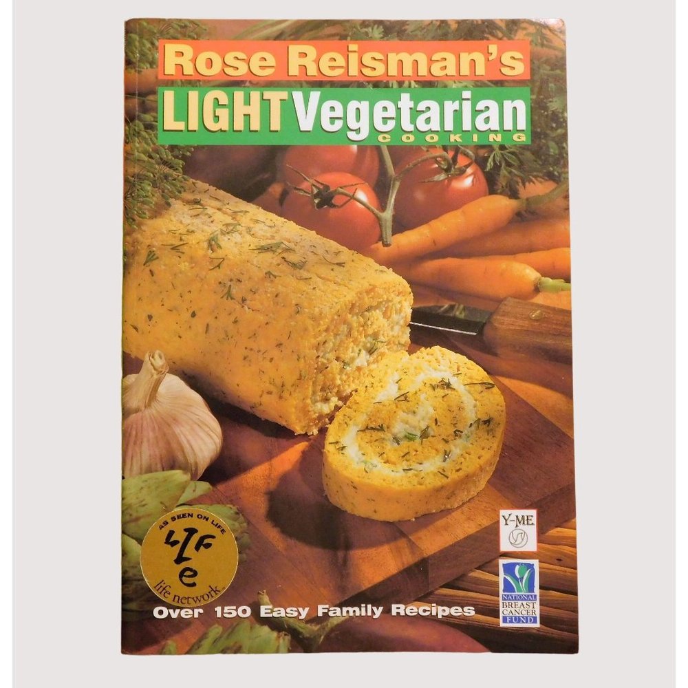 Rose Reisman LIGHT Vegetarian Cooking 1998 Cookbook Recipes Trade PB